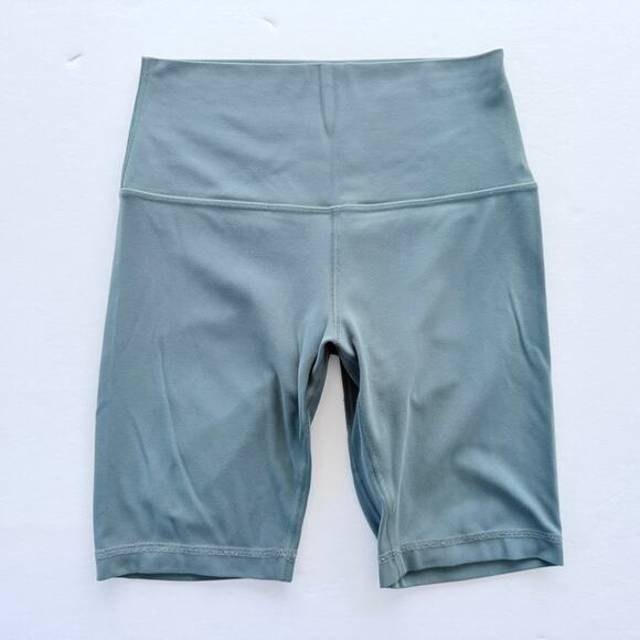 Lululemon Align Shorts Size 6 Juniper Green 8" High Rise Yoga Gym Cycle - Picture 1 of 5